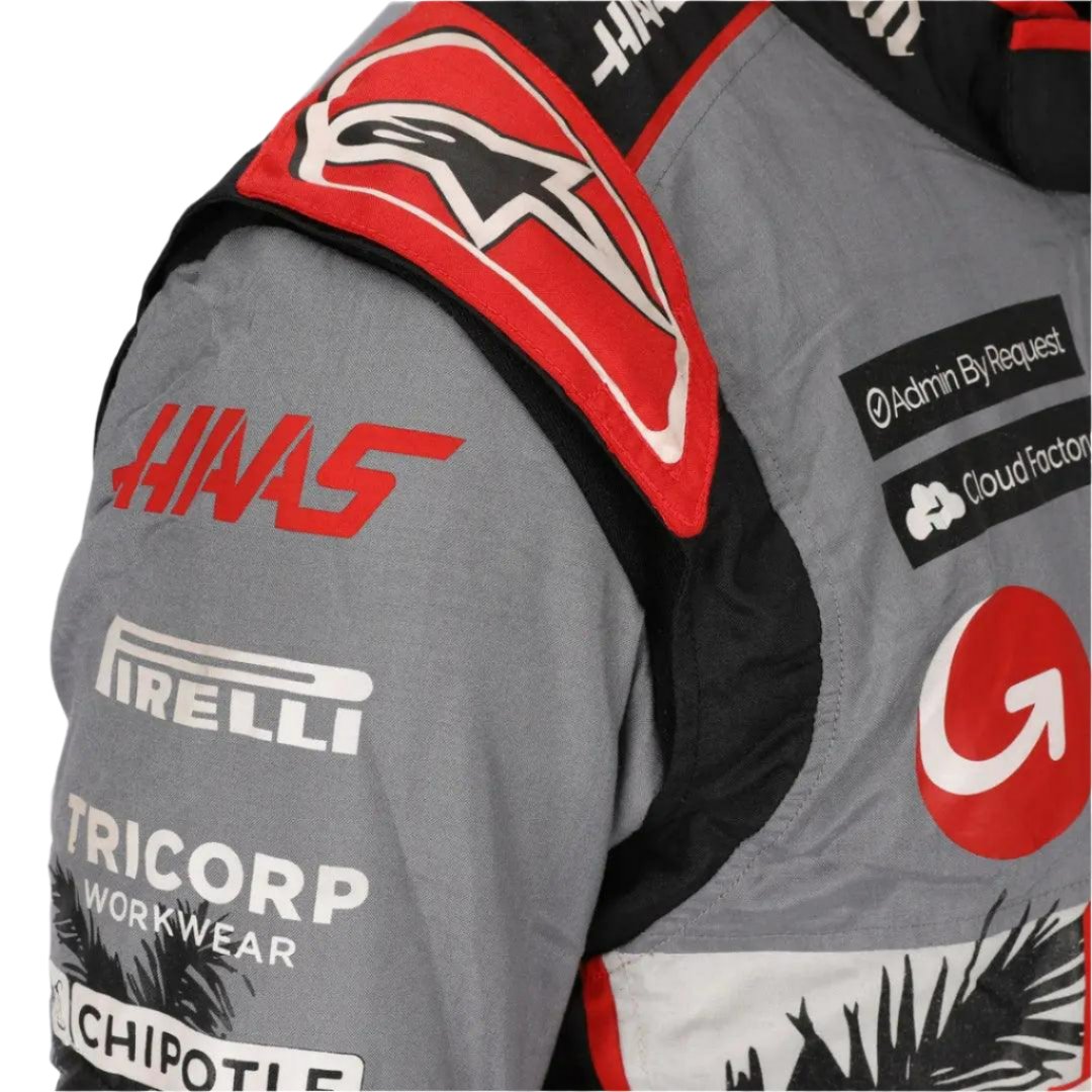 2023 Kevin Magnussen Haas F1 Team Race Suit -  Miami GP - Speedxcrafts
