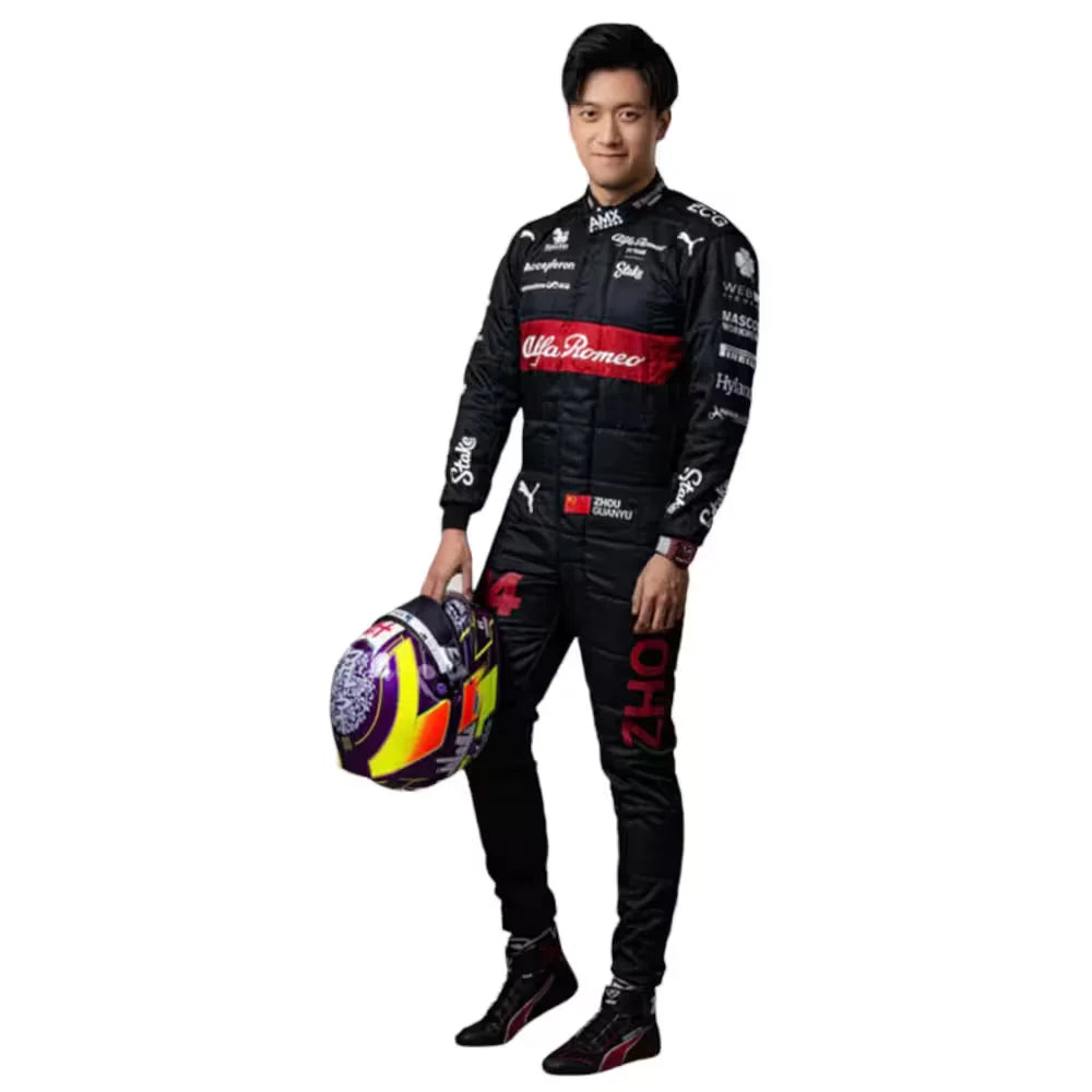 2023 Zhou Guanyu Alfa Romeo F1 Race Suit Rdex Racegear
