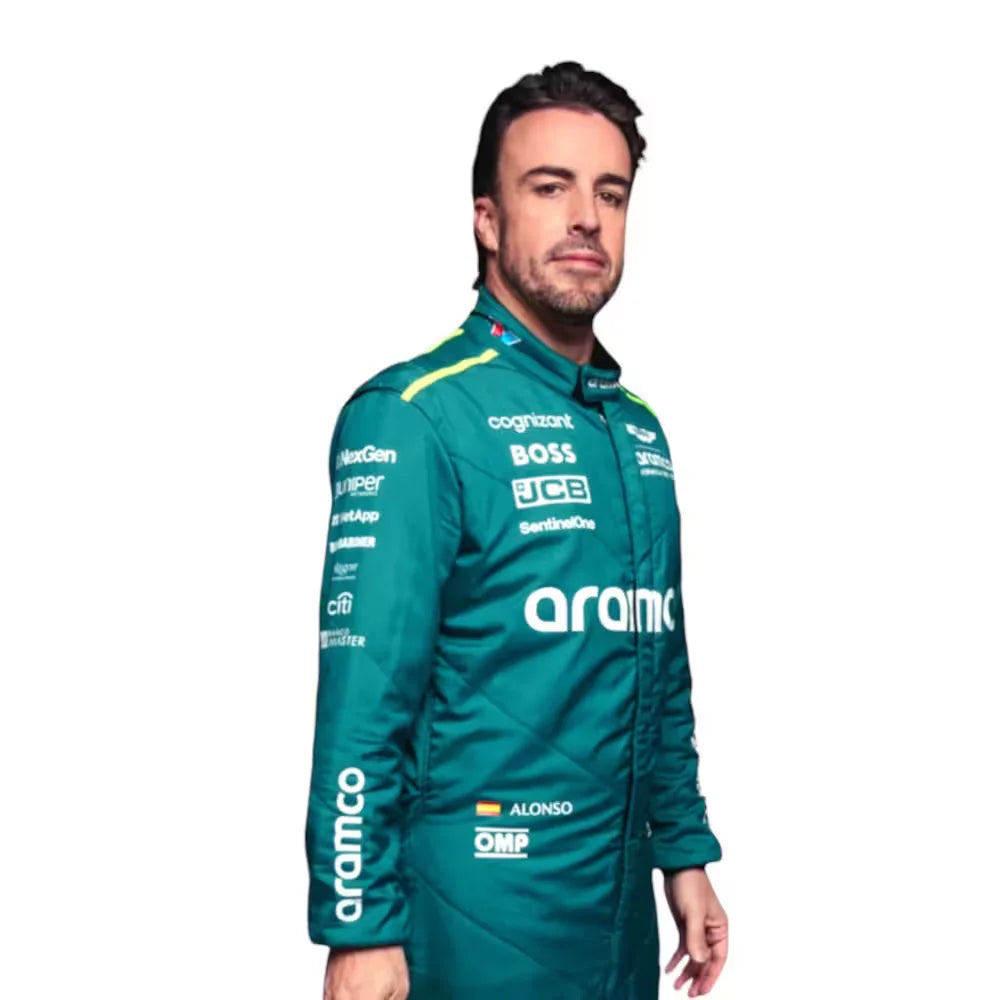 2024 Fernando Alonso Aston Martin F1 Race Suit idex Racegear