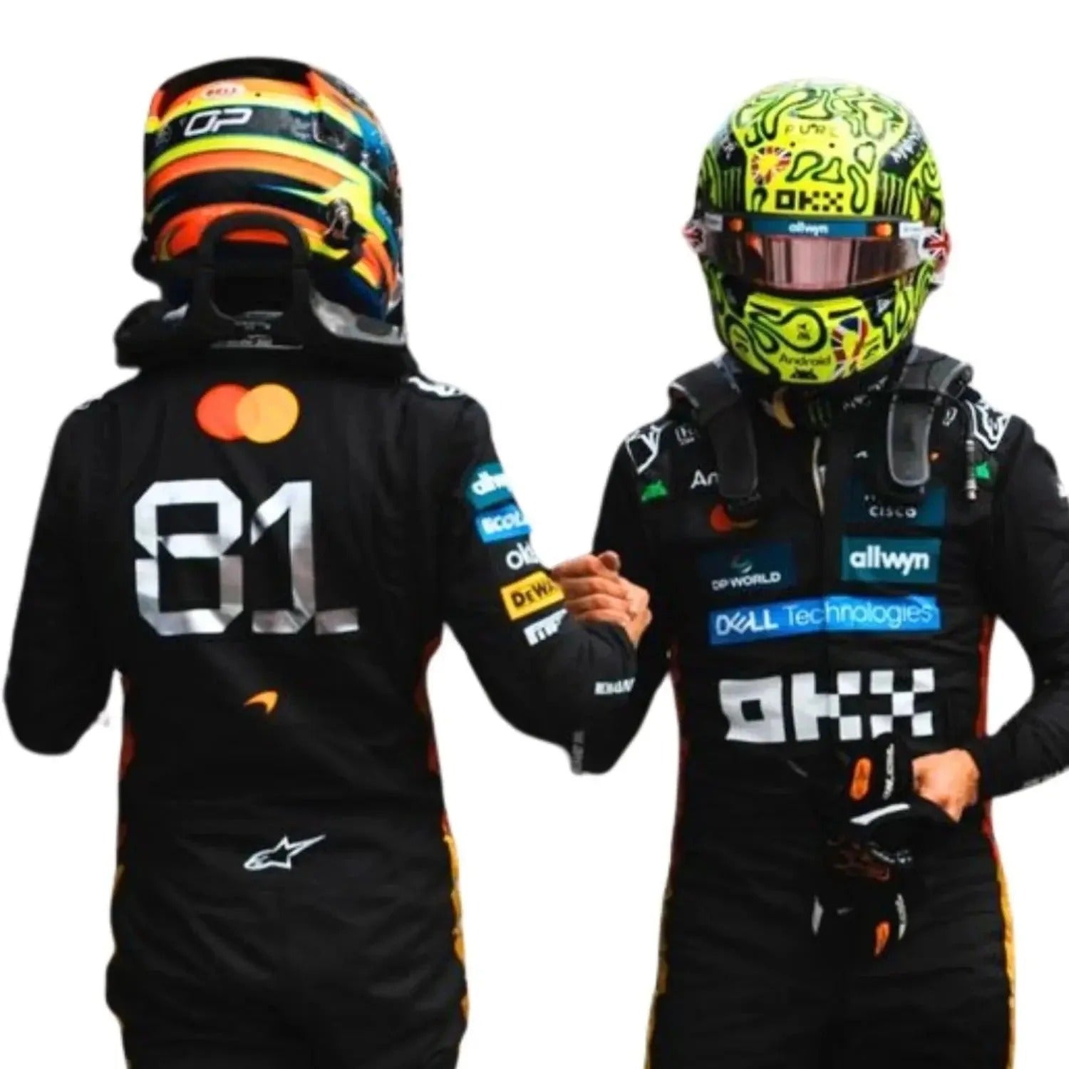 2025 F1 Racing Costume Worn by Lando Norris & Oscar Piastri - Silverstone British GP